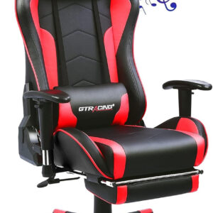 GTRACING Gaming Chair with Footrest Speakers Video Game Chair Bluetooth Music Heavy Duty Ergonomic Computer Office Desk Chair
