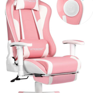 GTRACING Gaming Chair with Footrest Speakers Video Game Chair Bluetooth Music Heavy Duty Ergonomic Computer Office Desk Chair