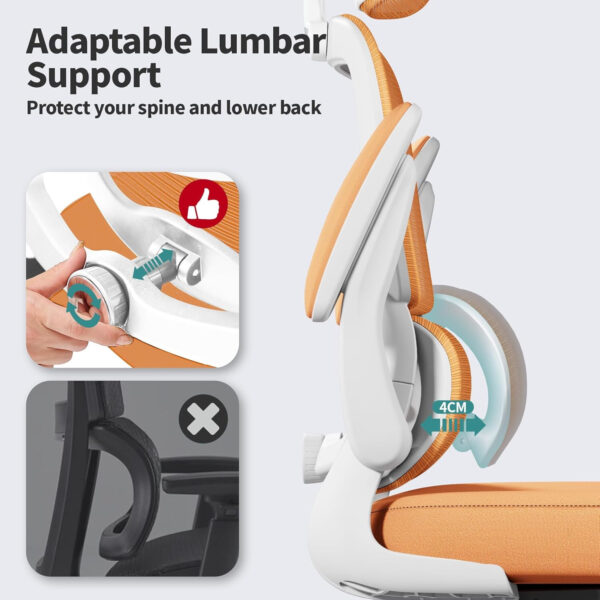 TRALT Office Chair Ergonomic Desk Chair, 330 LBS Home Mesh Office Desk Chairs with Wheels, Comfortable Gaming Chair, High Back Office Chair for Long Hours (Blue)