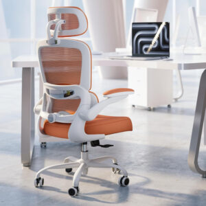 TRALT Office Chair Ergonomic Desk Chair, 330 LBS Home Mesh Office Desk Chairs with Wheels, Comfortable Gaming Chair, High Back Office Chair for Long Hours (Blue)