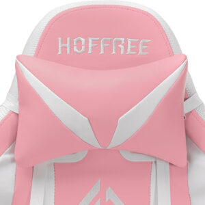 HOFFREE RGB Gaming Chair with Speakers Massage Computer Gaming Chair with LED Lights and Footrest High Back Video Game Chair for Adults Blue and Black
