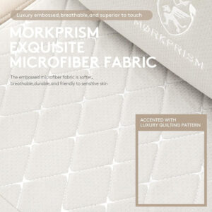 Gaming Chair Breathable Fabric,Computer Office Chair with Footrest,Massage Lumbar Support and Gel Pad,Ergonomic Reclining Gamer Chair with Adjustable Armrests and Spring Cushion Beige