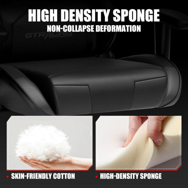 GTRACING Gaming Chair Racing Office Computer Ergonomic Video Game Chair Backrest and Seat Height Adjustable Swivel Recliner with Headrest and Lumbar Pillow Esports Chair (Red)