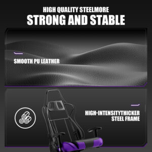 GTRACING Gaming Chair Racing Office Computer Ergonomic Video Game Chair Backrest and Seat Height Adjustable Swivel Recliner with Headrest and Lumbar Pillow Esports Chair (Red)