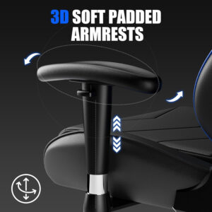 GTRACING Gaming Chair Racing Office Computer Ergonomic Video Game Chair Backrest and Seat Height Adjustable Swivel Recliner with Headrest and Lumbar Pillow Esports Chair (Red)