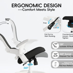 68882d60f15a28ad76a1ffc558bad9c84fcb30a7b7994f1bb944c.jpg TRALT Beige Gaming Chair - Ergonomic Office Chair with Back Support, Home Office Desk Chairs, Computer Chair, 330lbs Wide Seat Big and Tall Office Chair for Professionals (White Black)