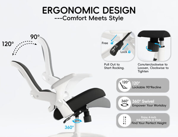 68882d60f15a28ad76a1ffc558bad9c84fcb30a7b7994f1bb944c.jpg TRALT Beige Gaming Chair - Ergonomic Office Chair with Back Support, Home Office Desk Chairs, Computer Chair, 330lbs Wide Seat Big and Tall Office Chair for Professionals (White Black)