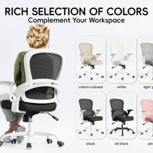68882d626d5c9caf2bcbdcef246ac5f006ab65d5abff053d01966.jpg TRALT Beige Gaming Chair - Ergonomic Office Chair with Back Support, Home Office Desk Chairs, Computer Chair, 330lbs Wide Seat Big and Tall Office Chair for Professionals (White Black)
