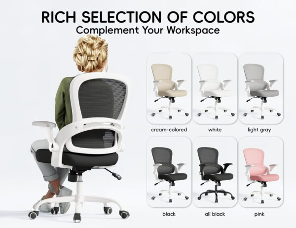 68882d626d5c9caf2bcbdcef246ac5f006ab65d5abff053d01966.jpg TRALT Beige Gaming Chair - Ergonomic Office Chair with Back Support, Home Office Desk Chairs, Computer Chair, 330lbs Wide Seat Big and Tall Office Chair for Professionals (White Black)
