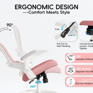 68882d6c687815a458888fa40958f25c1b7a305dd816168d1ad05.jpg TRALT Beige Gaming Chair - Ergonomic Office Chair with Back Support, Home Office Desk Chairs, Computer Chair, 330lbs Wide Seat Big and Tall Office Chair for Professionals (White Black)