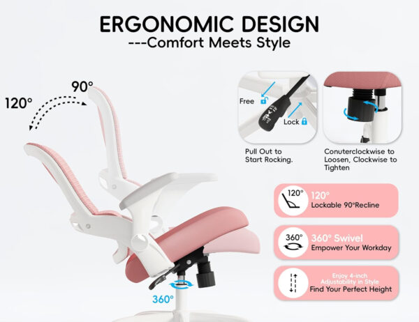 68882d6c687815a458888fa40958f25c1b7a305dd816168d1ad05.jpg TRALT Beige Gaming Chair - Ergonomic Office Chair with Back Support, Home Office Desk Chairs, Computer Chair, 330lbs Wide Seat Big and Tall Office Chair for Professionals (White Black)