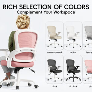 68882d6fee81090515c1766e6bc5299dc64b22169cc8c60fbe772.jpg TRALT Beige Gaming Chair - Ergonomic Office Chair with Back Support, Home Office Desk Chairs, Computer Chair, 330lbs Wide Seat Big and Tall Office Chair for Professionals (White Black)