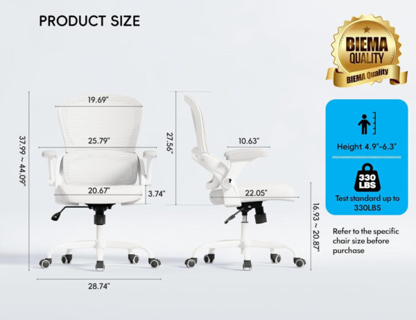 68882d77a8d153977b4daf8a462a26274664d2174860607028314.jpg TRALT Beige Gaming Chair - Ergonomic Office Chair with Back Support, Home Office Desk Chairs, Computer Chair, 330lbs Wide Seat Big and Tall Office Chair for Professionals (White Black)
