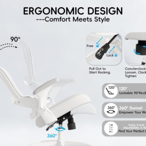 68882d7e88c82081576bdde5a0097e397c390548288761b43fcde.jpg TRALT Beige Gaming Chair - Ergonomic Office Chair with Back Support, Home Office Desk Chairs, Computer Chair, 330lbs Wide Seat Big and Tall Office Chair for Professionals (White Black)