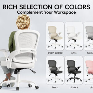 68882d8217f2215f2b32411a51fadd463604f5ac60f38727411c2.jpg TRALT Beige Gaming Chair - Ergonomic Office Chair with Back Support, Home Office Desk Chairs, Computer Chair, 330lbs Wide Seat Big and Tall Office Chair for Professionals (White Black)