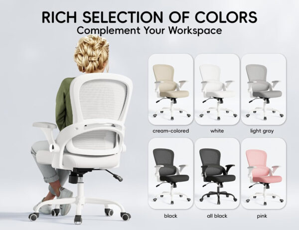 68882d8217f2215f2b32411a51fadd463604f5ac60f38727411c2.jpg TRALT Beige Gaming Chair - Ergonomic Office Chair with Back Support, Home Office Desk Chairs, Computer Chair, 330lbs Wide Seat Big and Tall Office Chair for Professionals (White Black)