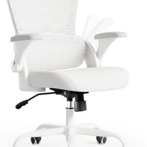68882d83a241f5baf2493bd1f3527530b60450d59146eff164980.jpg TRALT Beige Gaming Chair - Ergonomic Office Chair with Back Support, Home Office Desk Chairs, Computer Chair, 330lbs Wide Seat Big and Tall Office Chair for Professionals (White Black)