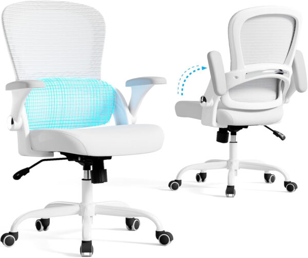 68882d853c68a5591a1cb89aa1d89ed2d0b67a2a78b39be0085b3.jpg TRALT Beige Gaming Chair - Ergonomic Office Chair with Back Support, Home Office Desk Chairs, Computer Chair, 330lbs Wide Seat Big and Tall Office Chair for Professionals (White Black)
