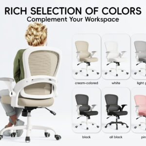 68882d9550a38120f56c49c36316845c5a1fbad70771ea961d0d1.jpg TRALT Beige Gaming Chair - Ergonomic Office Chair with Back Support, Home Office Desk Chairs, Computer Chair, 330lbs Wide Seat Big and Tall Office Chair for Professionals (White Black)
