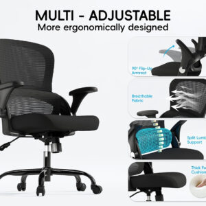 68882da7f2c0b58bcc3b550f7e3996a4f8a97277998b857763365.jpg TRALT Beige Gaming Chair - Ergonomic Office Chair with Back Support, Home Office Desk Chairs, Computer Chair, 330lbs Wide Seat Big and Tall Office Chair for Professionals (White Black)