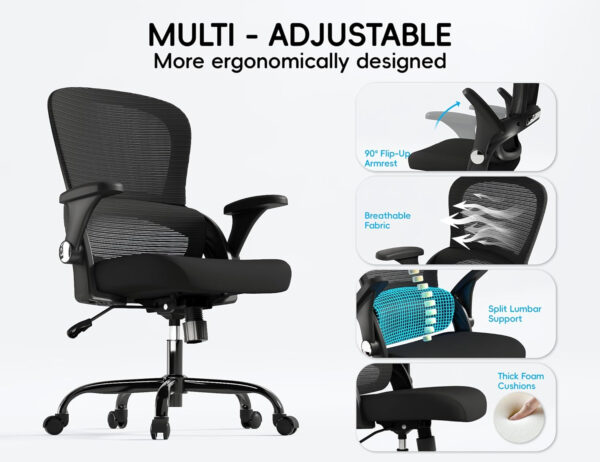68882da7f2c0b58bcc3b550f7e3996a4f8a97277998b857763365.jpg TRALT Beige Gaming Chair - Ergonomic Office Chair with Back Support, Home Office Desk Chairs, Computer Chair, 330lbs Wide Seat Big and Tall Office Chair for Professionals (White Black)