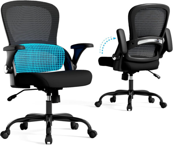 68882db3279c926d61098b1b3ca8a81b064eb6ca7b7805f8855df.jpg TRALT Beige Gaming Chair - Ergonomic Office Chair with Back Support, Home Office Desk Chairs, Computer Chair, 330lbs Wide Seat Big and Tall Office Chair for Professionals (White Black)