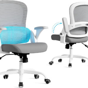 68882dd308809ec34d49230cb2c299f5ad8f108f9f4e393a52ab1.jpg TRALT Beige Gaming Chair - Ergonomic Office Chair with Back Support, Home Office Desk Chairs, Computer Chair, 330lbs Wide Seat Big and Tall Office Chair for Professionals (White Black)