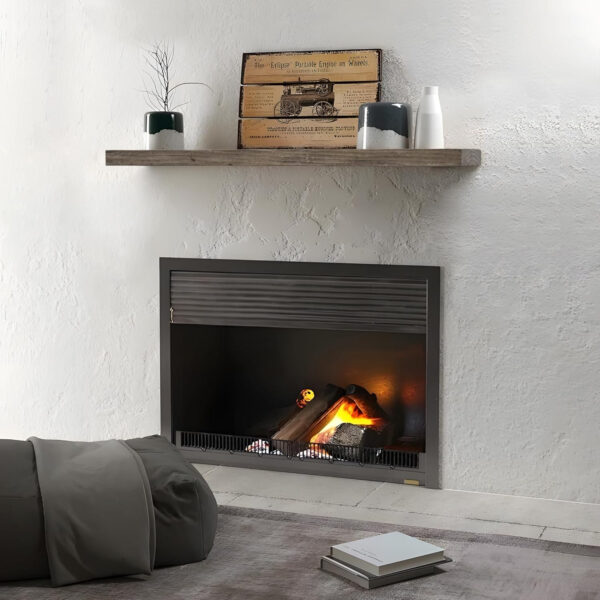 Floating Shelves | 8" Deep Rustic Reclaimed Barnwood Wall Hanging Shelves with Invisible Heavy-Duty Metal Bracket | Wall Mounted | Farmhouse Style | 36 inches, 2 PCs, Distressed Natural