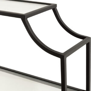 Kate and Laurel Ciel Three-Tiered Wall Shelf, 21 x 30, Bronze, Decorative Floating Shelf Storage and Wall Organizer for Over Toilet Storage Bathroom Display