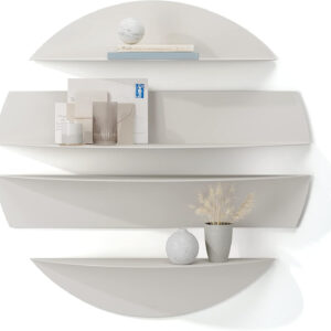 Umbra Solis Sturdy Decorative Metal Floating Bookshelf, Black