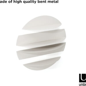 Umbra Solis Sturdy Decorative Metal Floating Bookshelf, Black