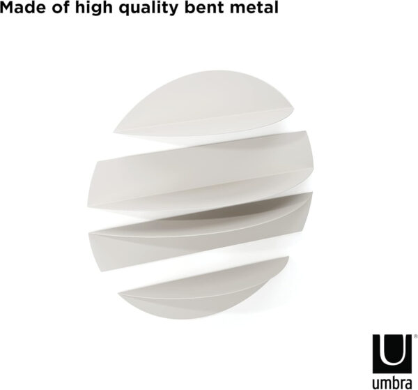 Umbra Solis Sturdy Decorative Metal Floating Bookshelf, Black