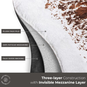 NativeSkins Faux Cowhide Rug – Original Brown (Oversized) | 6'3" x 8'2" | Triple-Layer Support | Ultra-Soft Pile | Hand-Cut, Faux Suede No-Slip Backing | Western Rug | Cow Hide Animal Print