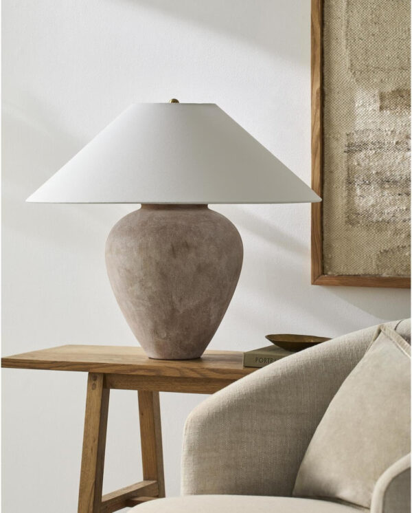 68884dd1be713ea4152405f923d17dfc34fa7e7e713ad27b7e711.jpg Livabliss x Galey Alix Camden Ford Traditional Table Lamp, 22" H x 25" W x 25" D, Taupe