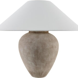 68884dd68f57f65827a4eaef220c09cf6d9715db58701d034e026.jpg Livabliss x Galey Alix Camden Ford Traditional Table Lamp, 22" H x 25" W x 25" D, Taupe