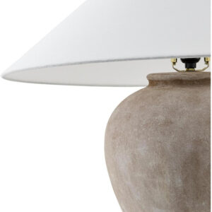 68884de70495ac165437696c5595dccf6992800f851be30e67bcd.jpg Livabliss x Galey Alix Camden Ford Traditional Table Lamp, 22" H x 25" W x 25" D, Taupe