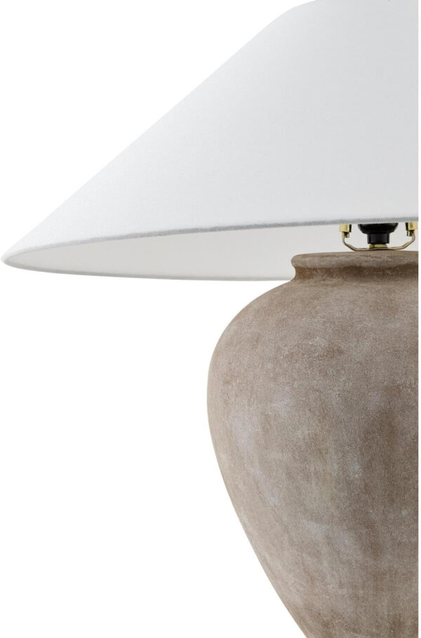 68884de70495ac165437696c5595dccf6992800f851be30e67bcd.jpg Livabliss x Galey Alix Camden Ford Traditional Table Lamp, 22" H x 25" W x 25" D, Taupe