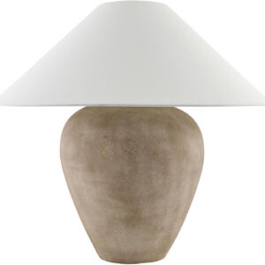 68884debb4866b04e18c2164461cdc6a01ce595db4afa1d1943bb.jpg Livabliss x Galey Alix Camden Ford Traditional Table Lamp, 22" H x 25" W x 25" D, Taupe