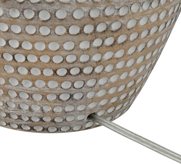 Regency Hill Glenn Rustic Southwestern Style Pot Table Lamps 27" Tall Set of 2 Dappled Sandy Beige Oatmeal Fabric Drum Shades for Living Room Bedroom House Bedside Nightstand Home Office