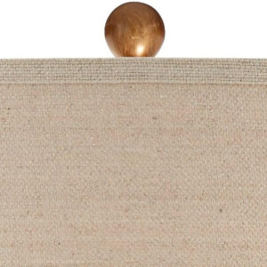 Possini Euro Design Kingston Mid Century Modern Table Lamps 32 3/4" Tall Set of 2 White Textured Ceramic Taupe Drum Shade Decor for Bedroom Living Family Room Bedside Nightstand House Home Office