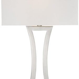 360 Lighting Roxie Modern Table Lamps 31" Tall Set of 2 with Dimmers Brushed Nickel Off White Fabric Rectangular Shade for Bedroom Living Room House Bedside Nightstand Home Office Entryway