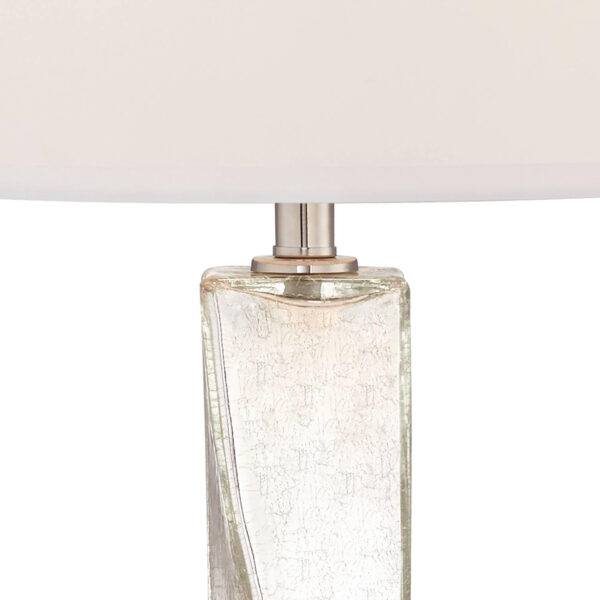 68884f4f0f43bcc6ba40085e61500f875f39dd787f678593510f8.jpg Possini Euro Design Oirin 32 1/4" Tall Large Modern Luxe End Table Lamps Set of 2 Crackle Silver Finish Mercury Glass White Shade Living Room Bedroom Bedside Nightstand House Office Home Reading
