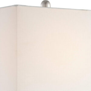 360 Lighting Connie Modern Table Lamps 25" Tall Set of 2 with USB Charging Ports Dimmers Blue Faux Marble White Rectangular Shade for Bedroom Living Room House Desk Bedside Nightstand Office