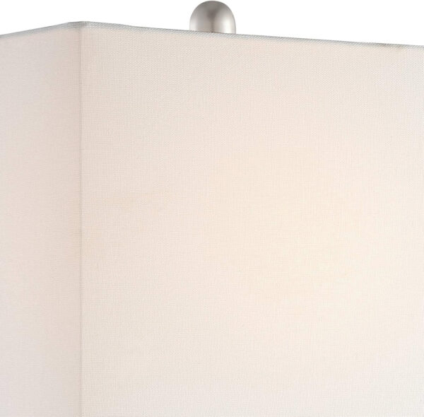 360 Lighting Connie Modern Table Lamps 25" Tall Set of 2 with USB Charging Ports Dimmers Blue Faux Marble White Rectangular Shade for Bedroom Living Room House Desk Bedside Nightstand Office