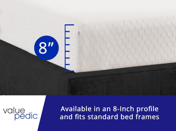 688851a3ef6e1afae57aeaafa41649ec6da916b59ce206f6ca227.jpg Full Size 8-Inch Gel Memory Foam Mattress, Comfortable with Pressure Relieving Ergonomic Support, Breathable Soft Fabric Cover, Fiberglass Free, Mattress in a Box