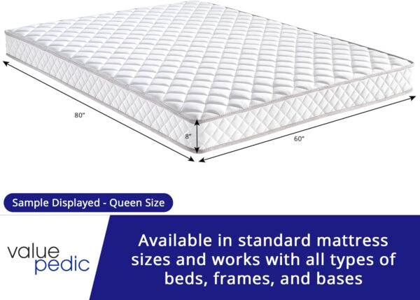 688851aed42dbeb6d8cb4dbc0cc4733b215fe006faa2eb53e512c.jpg Full Size 8-Inch Gel Memory Foam Mattress, Comfortable with Pressure Relieving Ergonomic Support, Breathable Soft Fabric Cover, Fiberglass Free, Mattress in a Box
