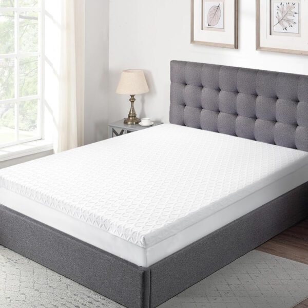688851d2ace2f9b42f35c4a468fcf866c7375564736af5a1847f4.jpg 3 Inch Memory Foam Mattress Topper with Removable Soft Cover, Cooling Mattress Topper with Ventilated Design Comfort Body Support and Pressure Relief (60x80inch, Queen)