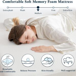 6888539158dfc510031c406c298c2ba7513f21c1539bcf42803cb.jpg Full Mattress, 6 Inch Gel Memory Foam Mattress in a Box, Fiberglass Free Full Size Mattresses for Pressure & Pain Relief, Soft and Comfortable