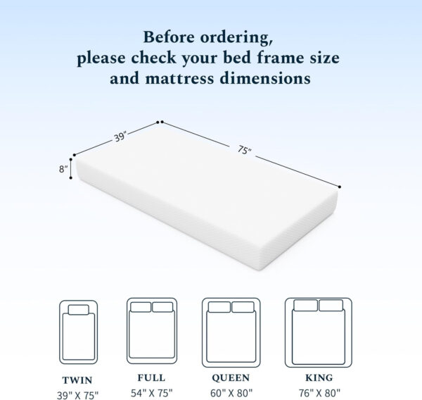 688853a159ab261a2208e71e2e9e3d817d33e5967606fdac66682.jpg Full Mattress, 6 Inch Gel Memory Foam Mattress in a Box, Fiberglass Free Full Size Mattresses for Pressure & Pain Relief, Soft and Comfortable