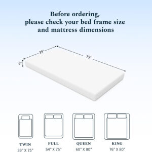 688853aaa220327f2d72c7d6cb62b1949acd88000264f7ea108e0.jpg Full Mattress, 6 Inch Gel Memory Foam Mattress in a Box, Fiberglass Free Full Size Mattresses for Pressure & Pain Relief, Soft and Comfortable